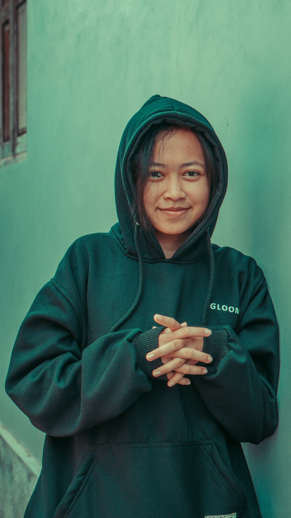 Butterfly hoodie in sage